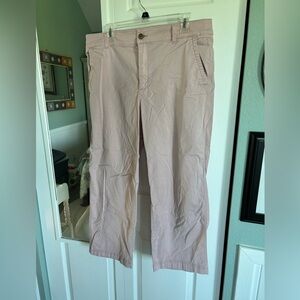 Gap girlfriend khakis sz 16 pale pink